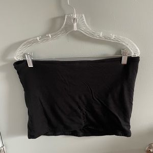 Old Navy black cropped tube top with built in bra - size 2X